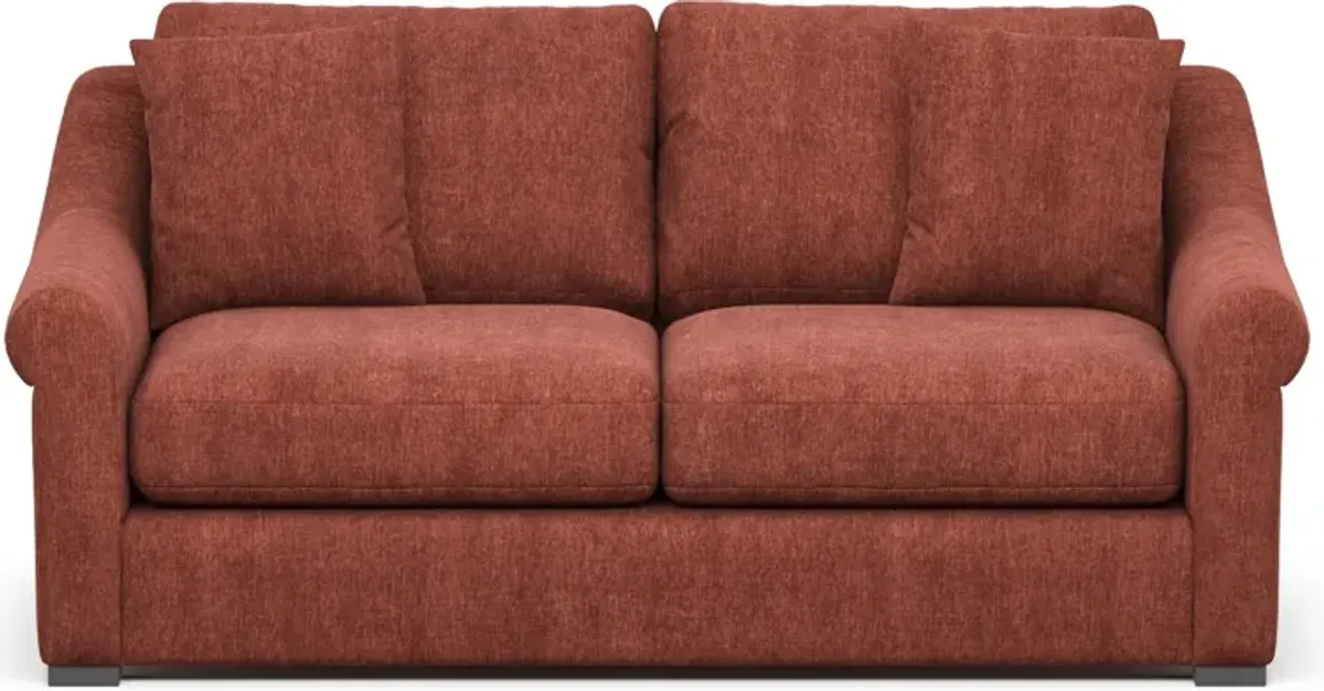 Bowery Foam Comfort 77" Sofa - Contessa Paprika