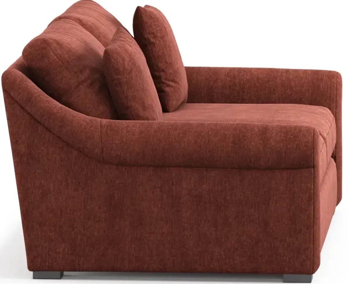 Bowery Foam Comfort 77" Sofa - Contessa Paprika