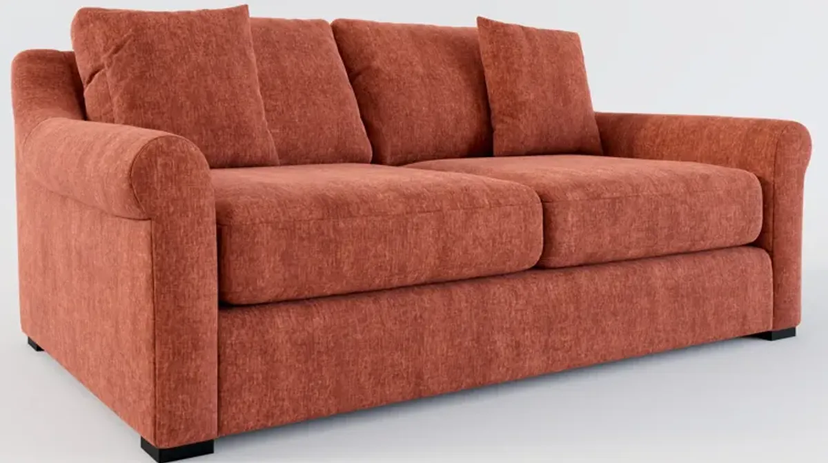 Bowery Foam Comfort 77" Sofa - Contessa Paprika