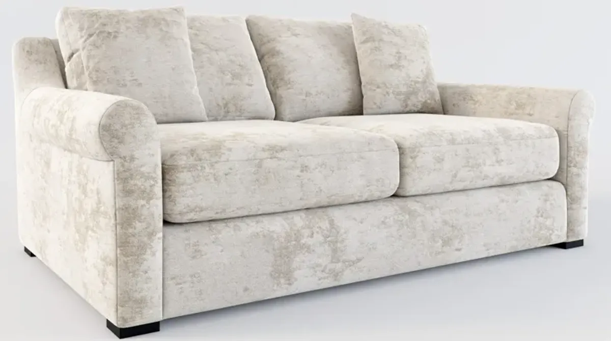 Bowery Foam Comfort 77" Sofa - Hearth Cement