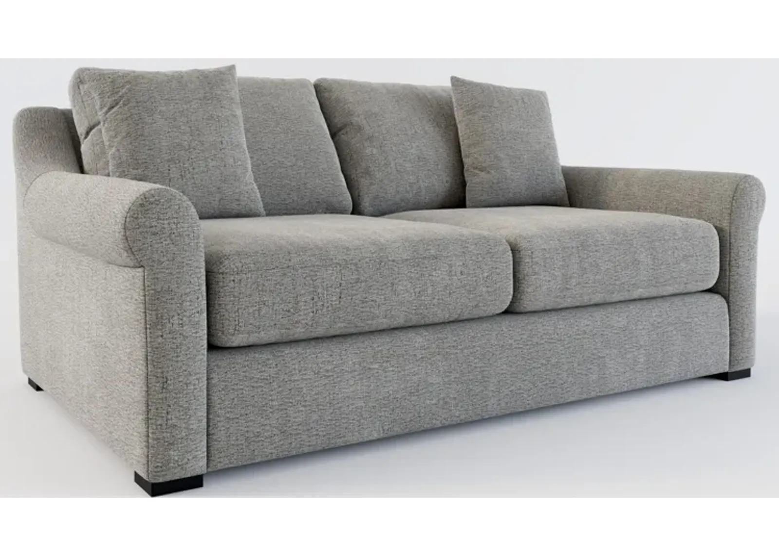 Bowery Foam Comfort 77" Sofa - Living Large Charcoal