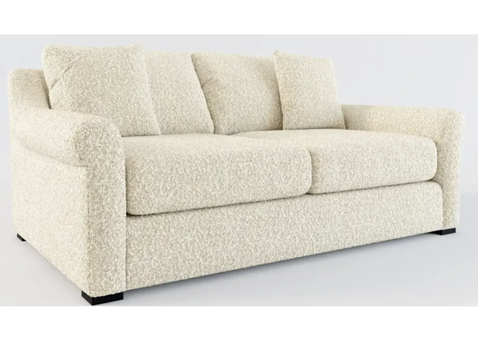 Bowery Foam Comfort 77" Sofa - Bloke Cotton