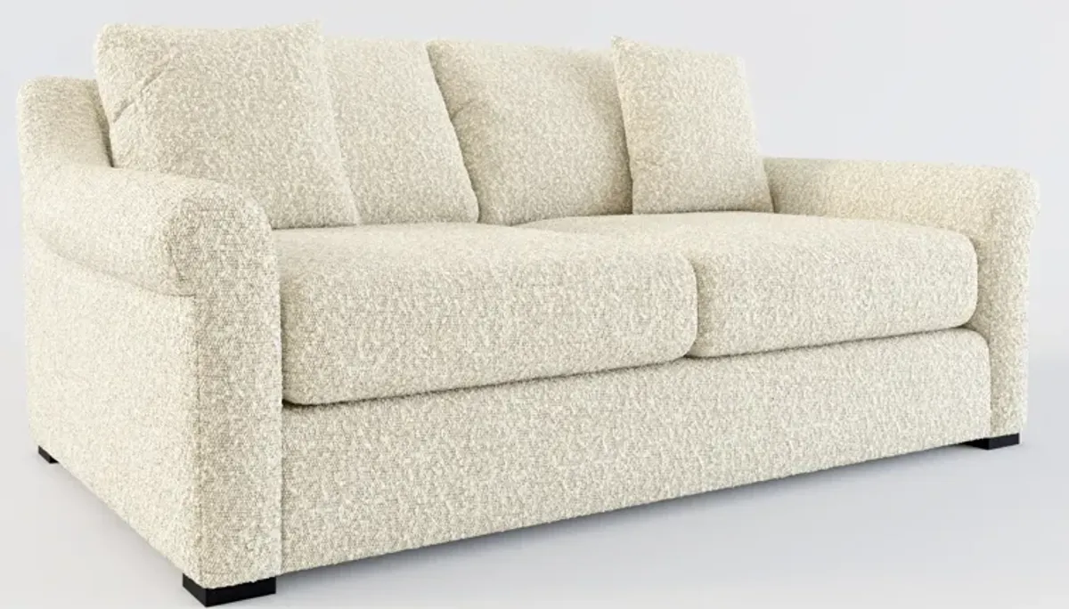 Bowery Foam Comfort 77" Sofa - Bloke Cotton