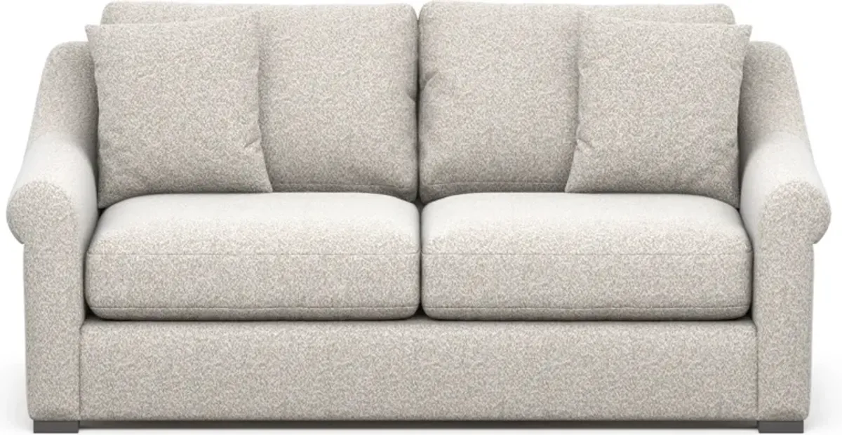 Bowery Foam Comfort 77" Sofa - Muse Stone