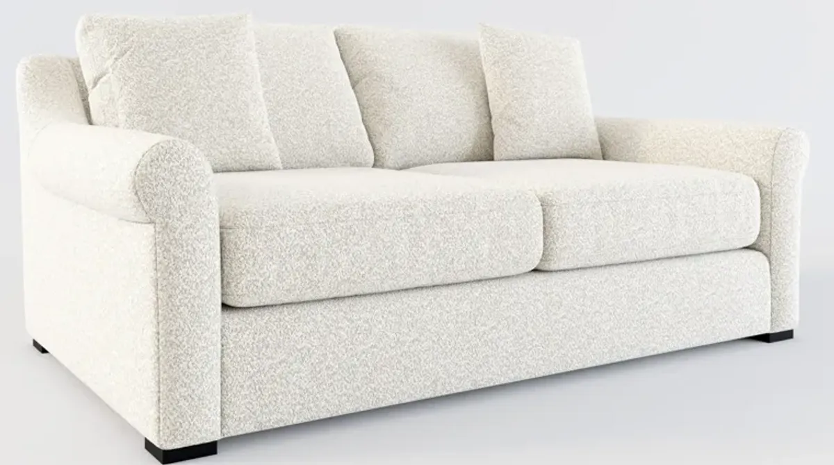 Bowery Foam Comfort 77" Sofa - Muse Stone