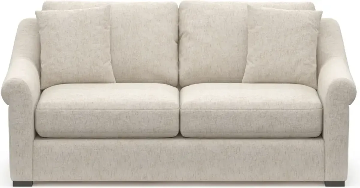 Bowery 77" Foam Comfort Sofa  - M Ivory