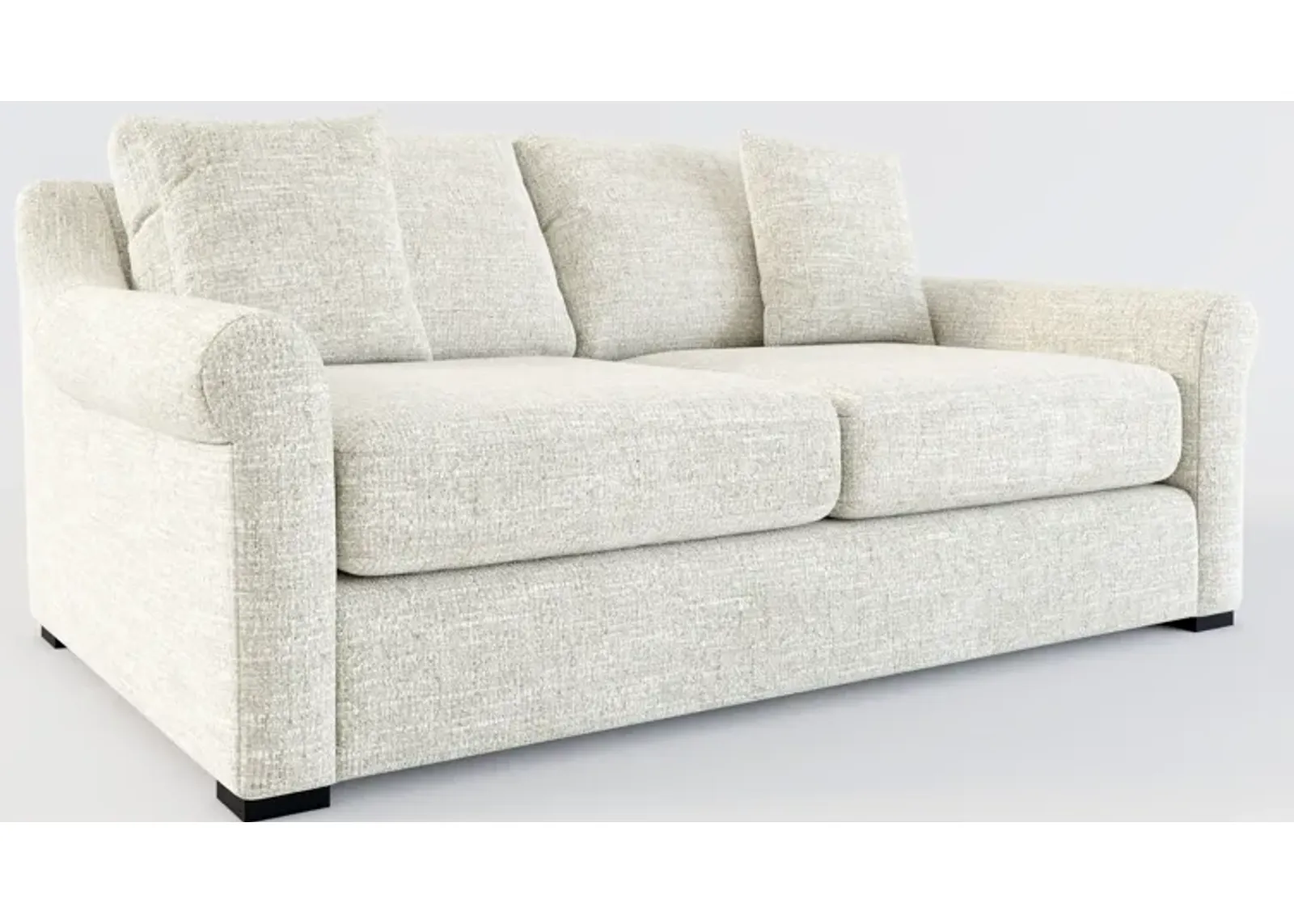 Bowery 77" Foam Comfort Sofa  - M Ivory