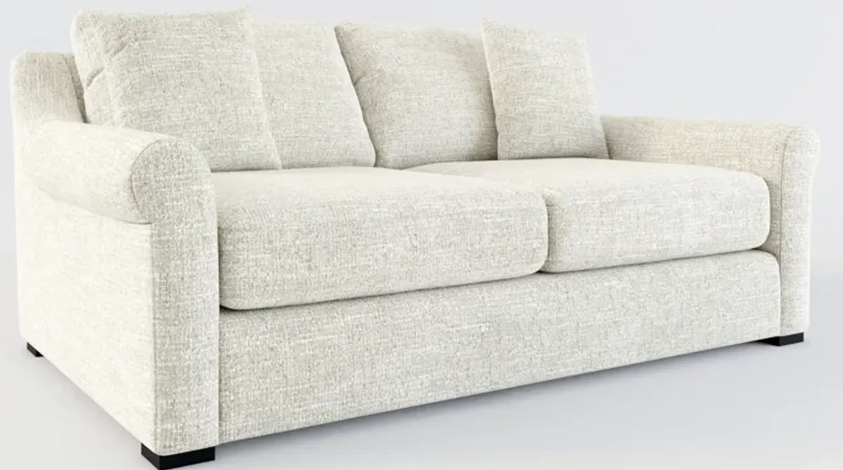 Bowery 77" Foam Comfort Sofa  - M Ivory