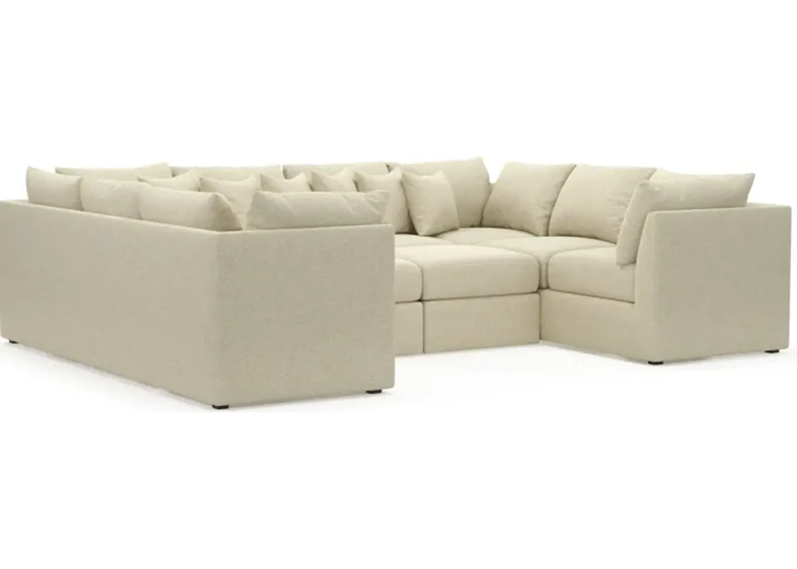 Nest Foam Comfort Eco Performance Fabric 5-Piece Pit Sectional - Bridger Shell