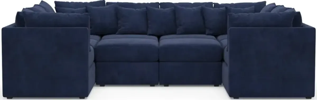 Nest Foam Comfort Eco Performance 5-Piece Pit Sectional - Argo Navy