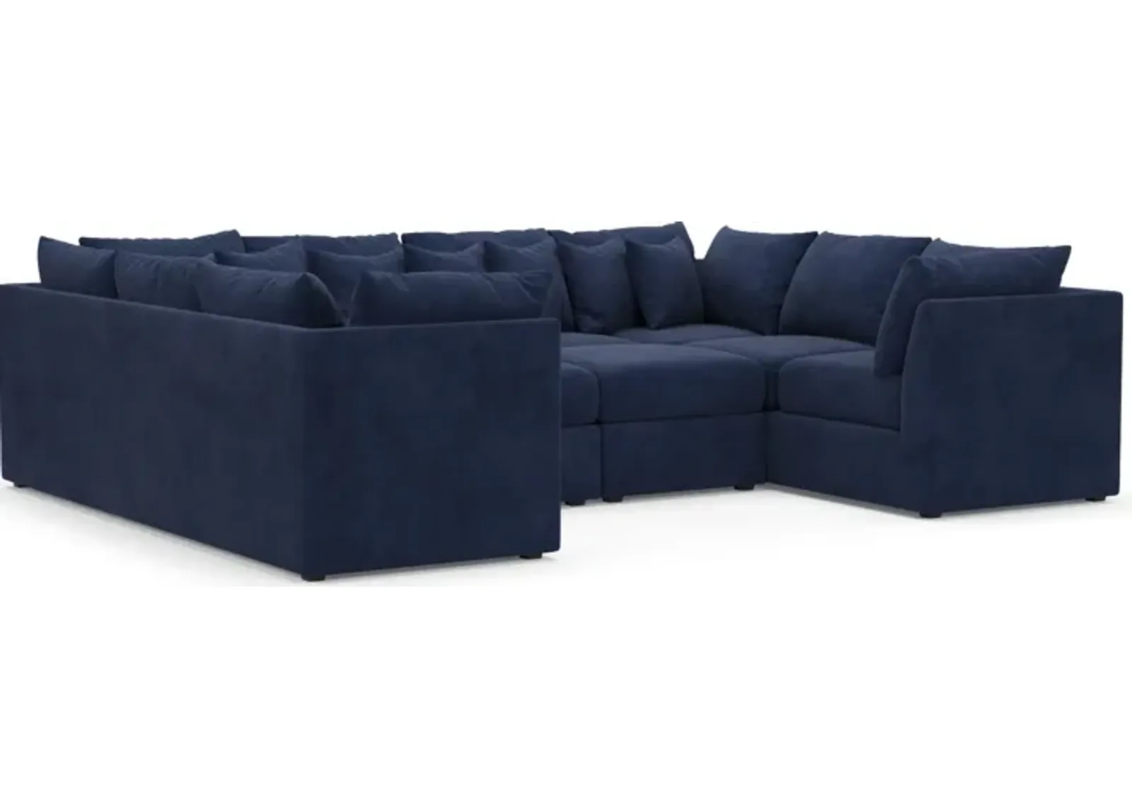 Nest Foam Comfort Eco Performance 5-Piece Pit Sectional - Argo Navy