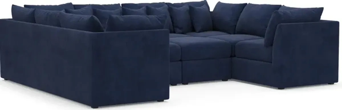 Nest Foam Comfort Eco Performance 5-Piece Pit Sectional - Argo Navy