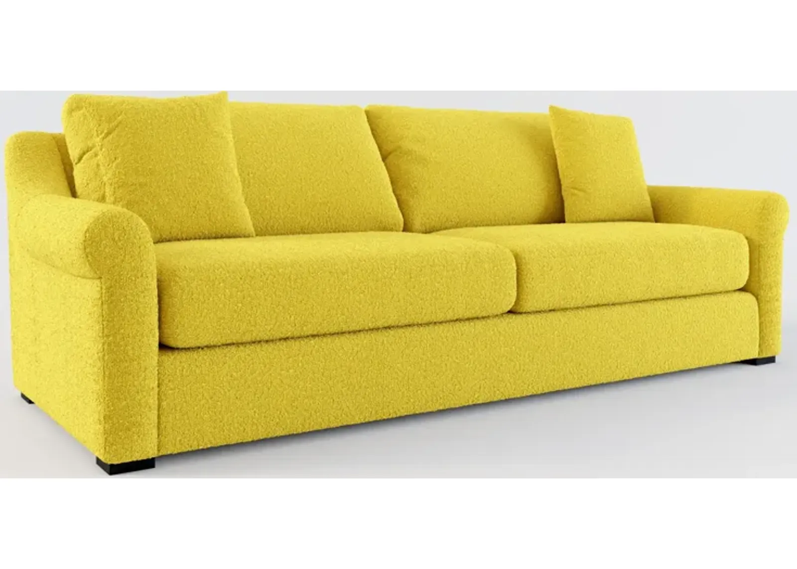 Bowery Foam Comfort 97" Sofa - Bloke Goldenrod