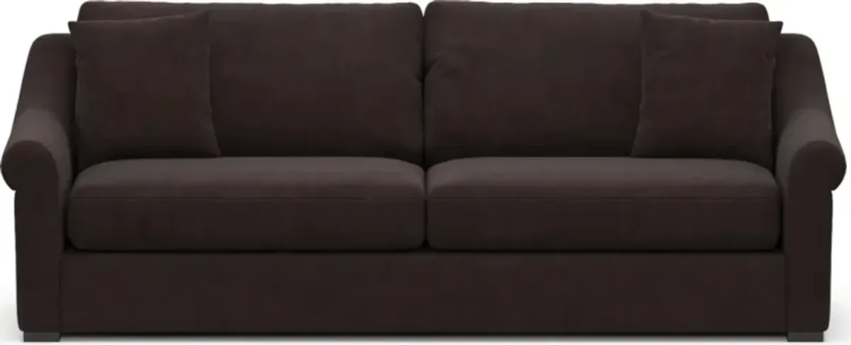 Bowery Foam Comfort 97" Sofa - Merrimac Dark Brown