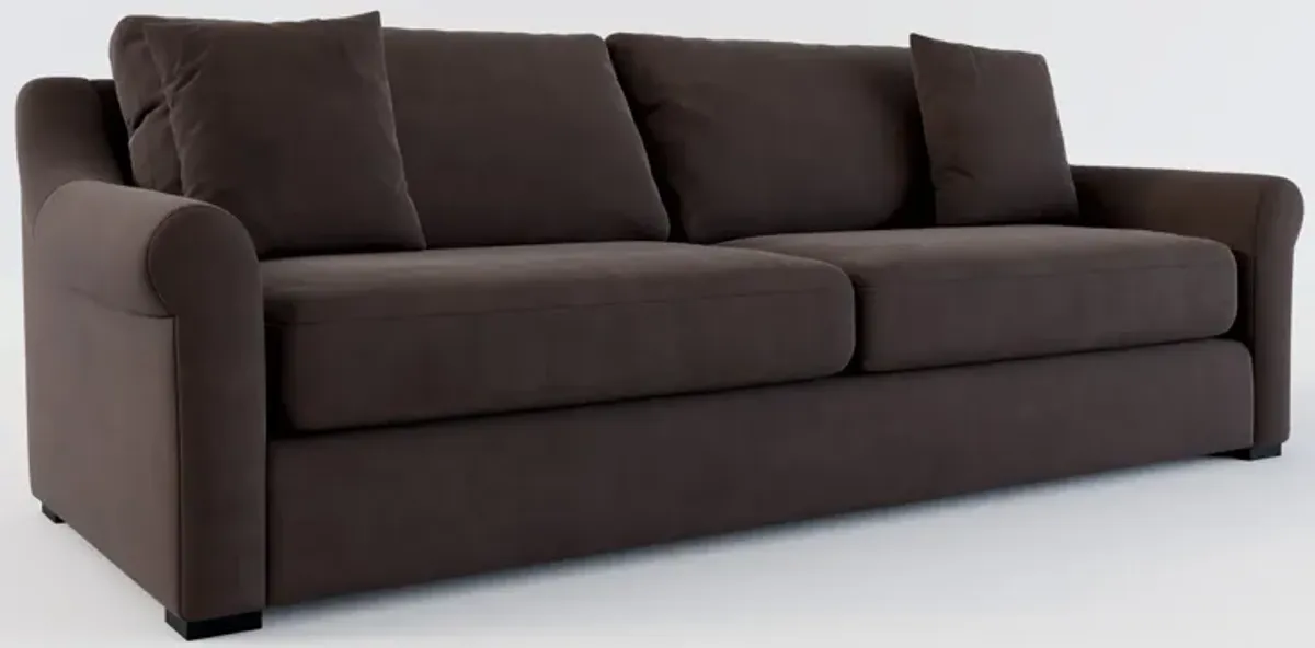 Bowery Foam Comfort 97" Sofa - Merrimac Dark Brown