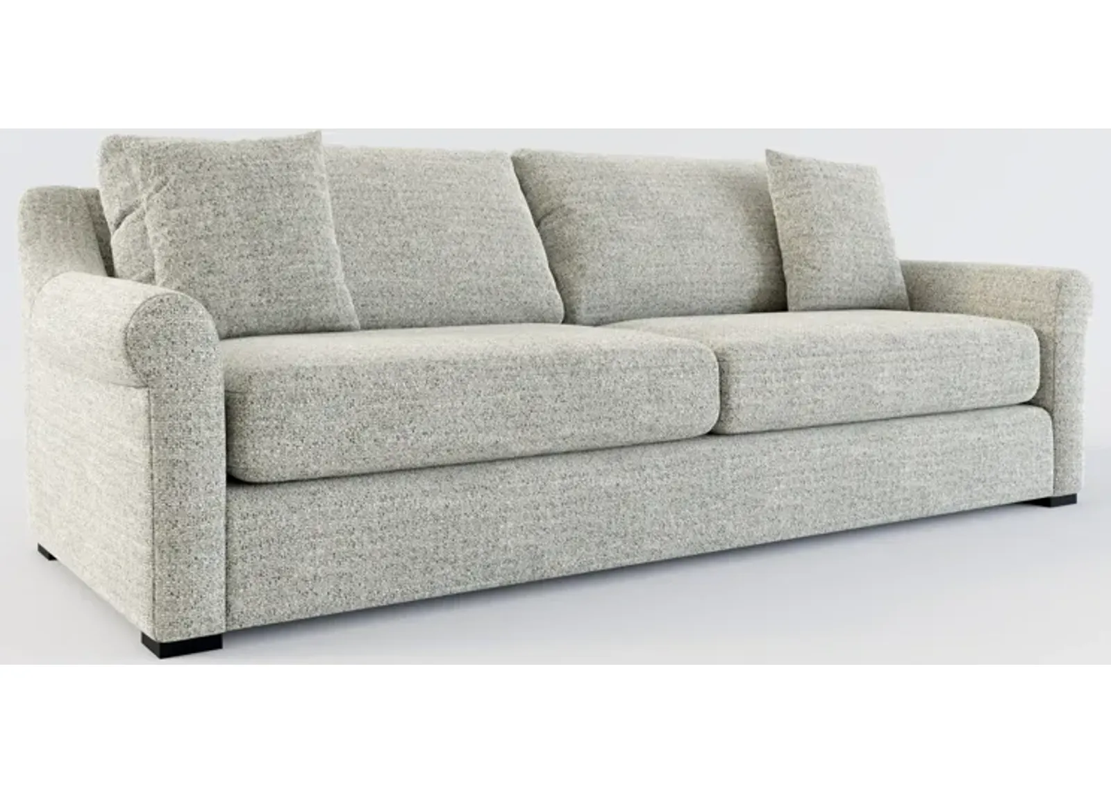 Bowery Foam Comfort 97" Sofa - Pandora Pepper