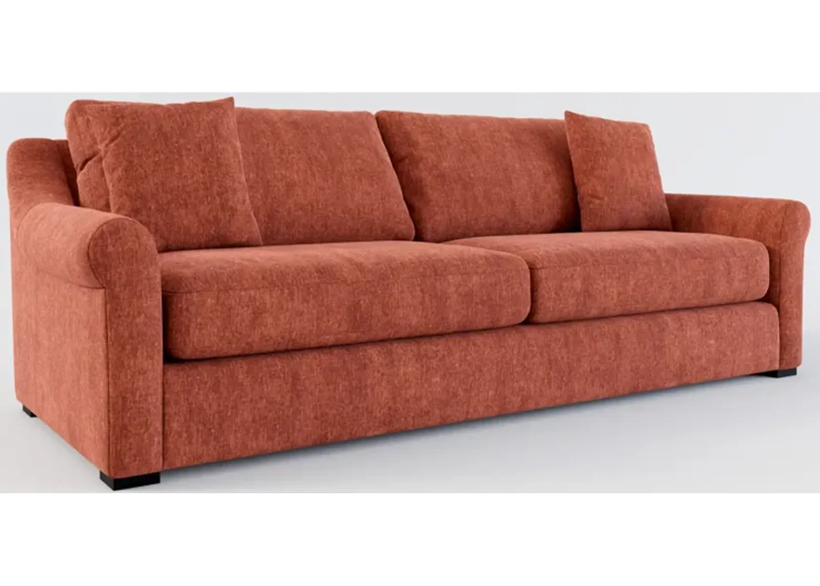 Bowery Foam Comfort 97" Sofa - Contessa Paprika