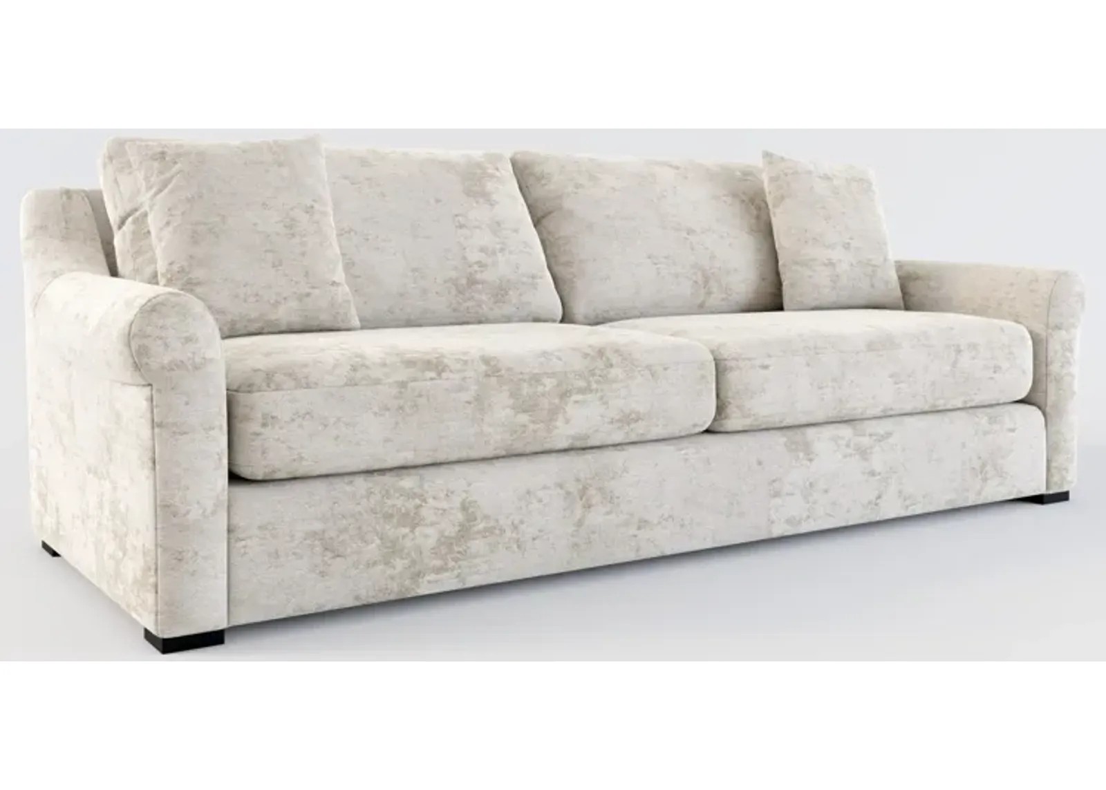 Bowery Foam Comfort 97" Sofa - Hearth Cement