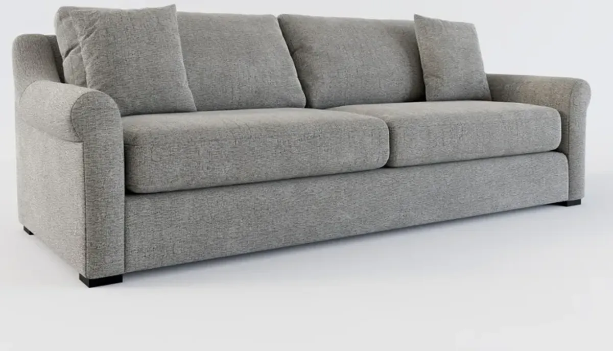 Bowery Foam Comfort 97" Sofa - Living Large Charcoal