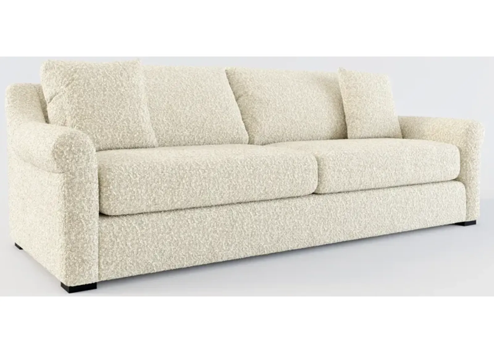 Bowery Foam Comfort 97" Sofa - Bloke Cotton