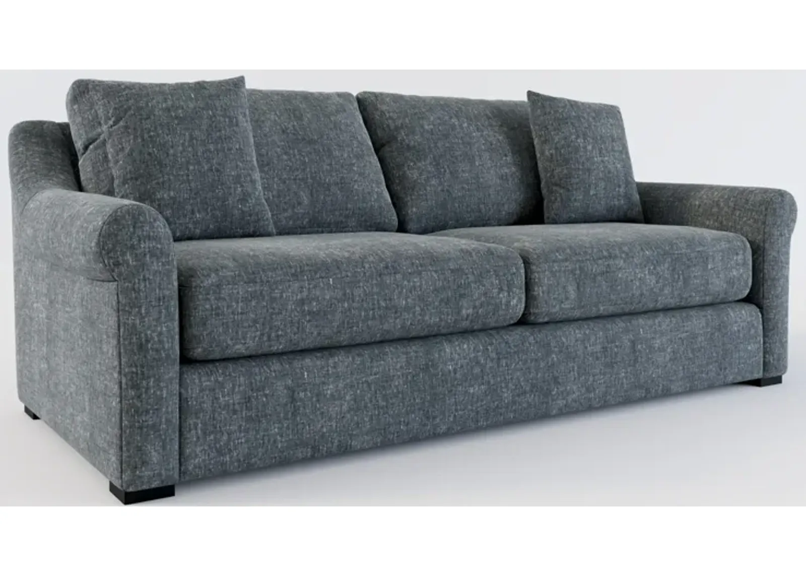 Bowery Foam Comfort 87" Sofa - Contessa Shadow