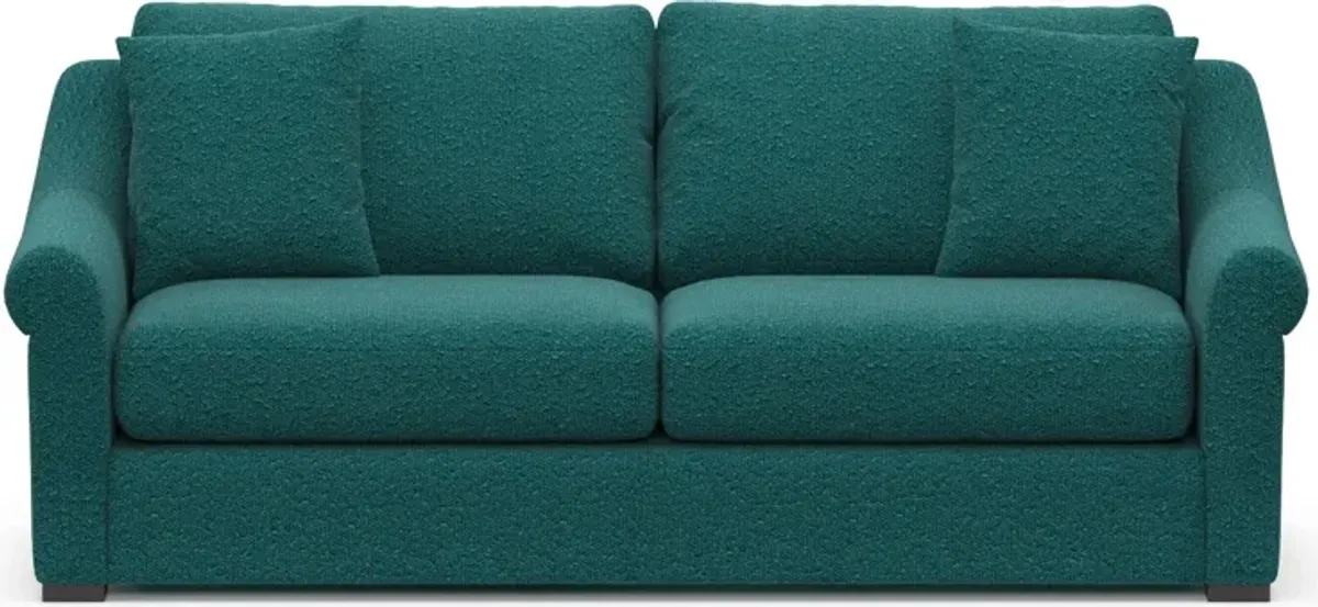 Bowery Foam Comfort 87" Sofa - Bloke Peacock