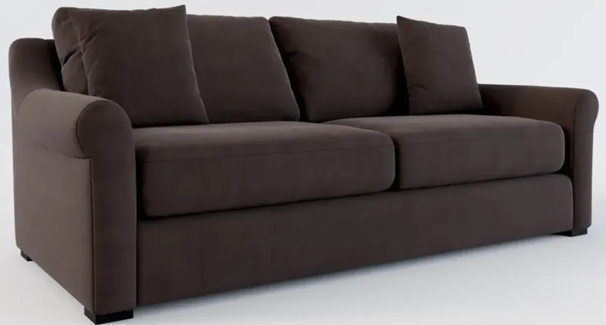 Bowery Foam Comfort 87" Sofa - Merrimac Dark Brown