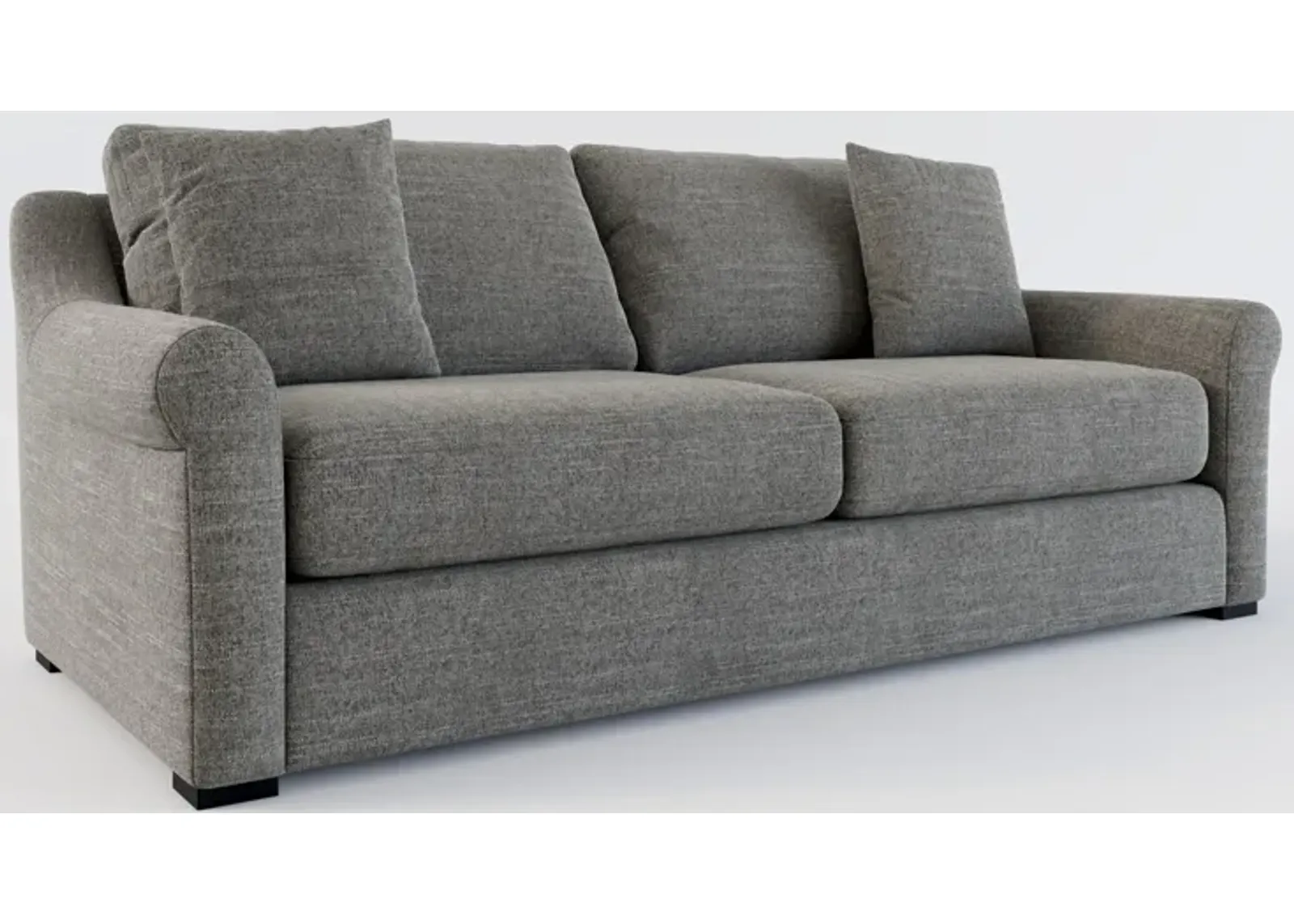 Bowery Foam Comfort 87" Sofa - Curious Charcoal