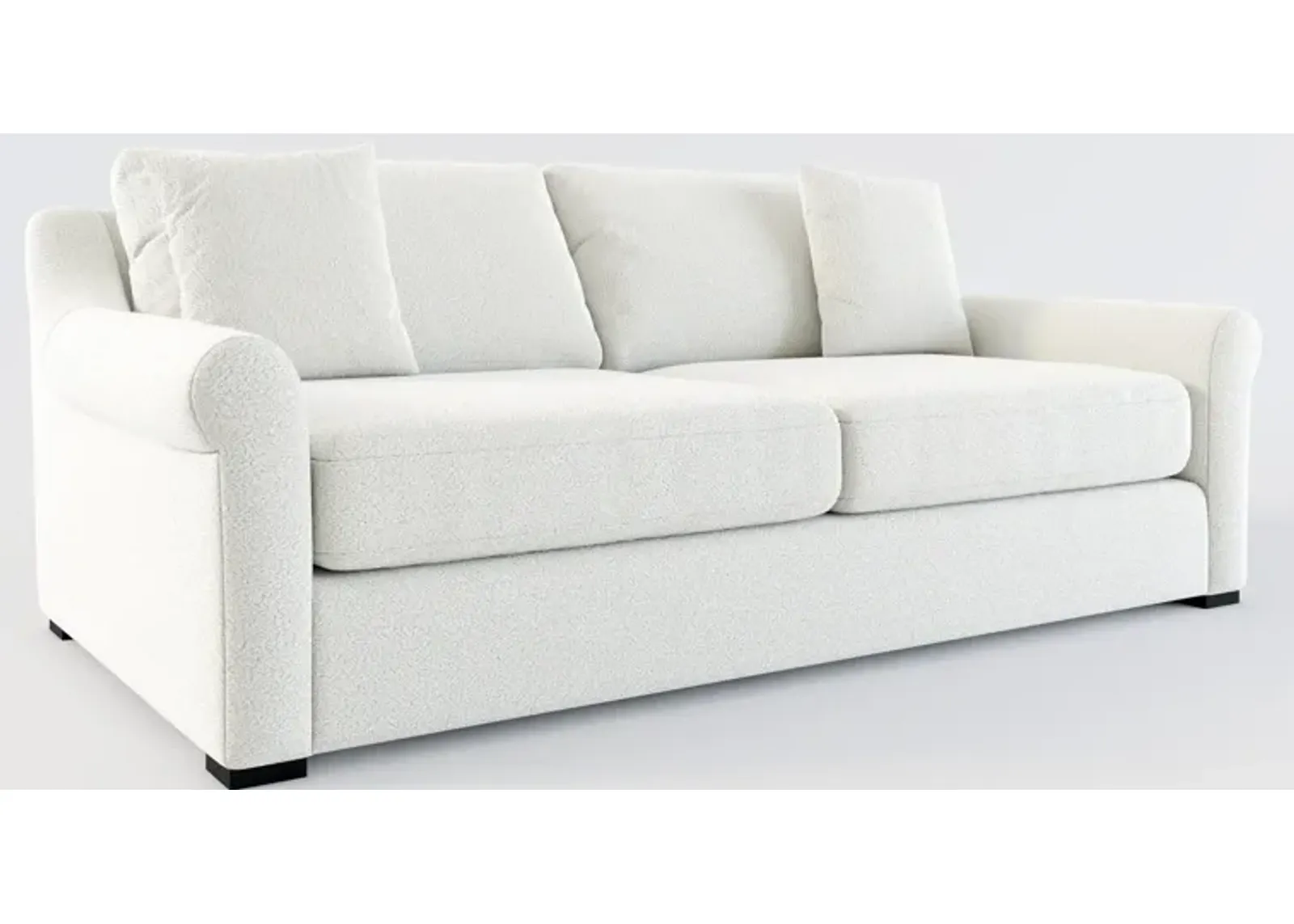 Bowery Foam Comfort 87" Sofa - Oslo Snow