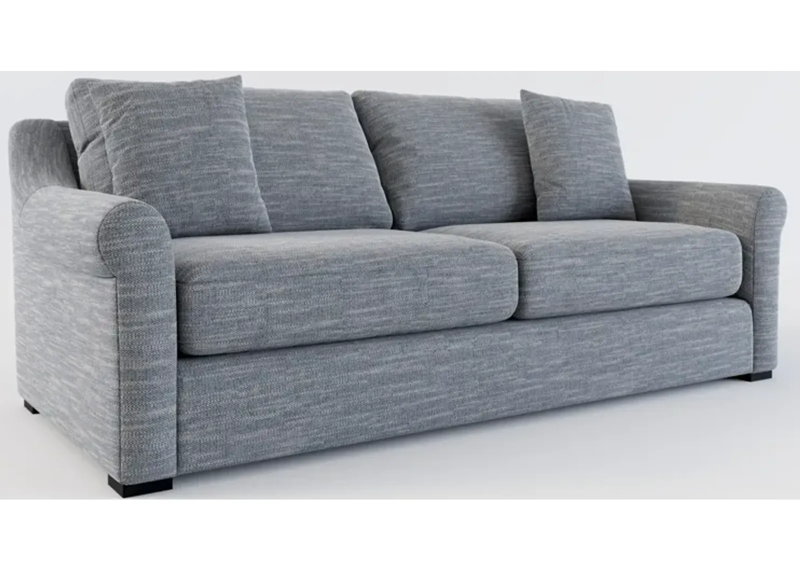 Bowery Foam Comfort 87" Sofa - Dudley Indigo