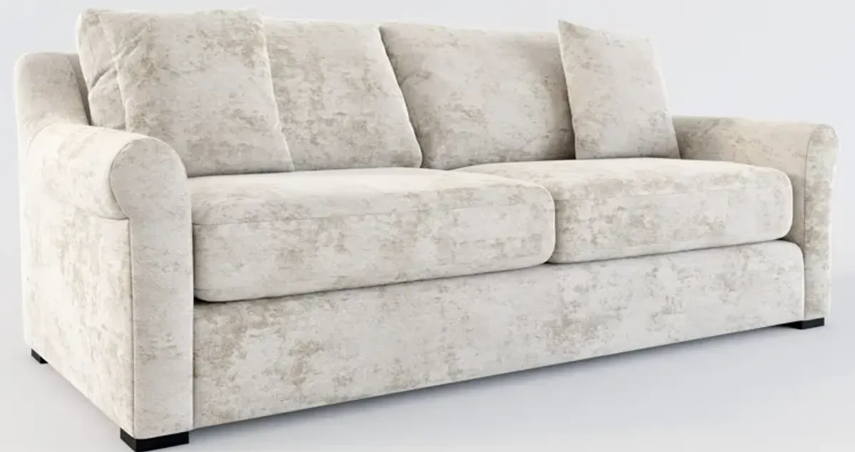 Bowery Foam Comfort 87" Sofa - Hearth Cement