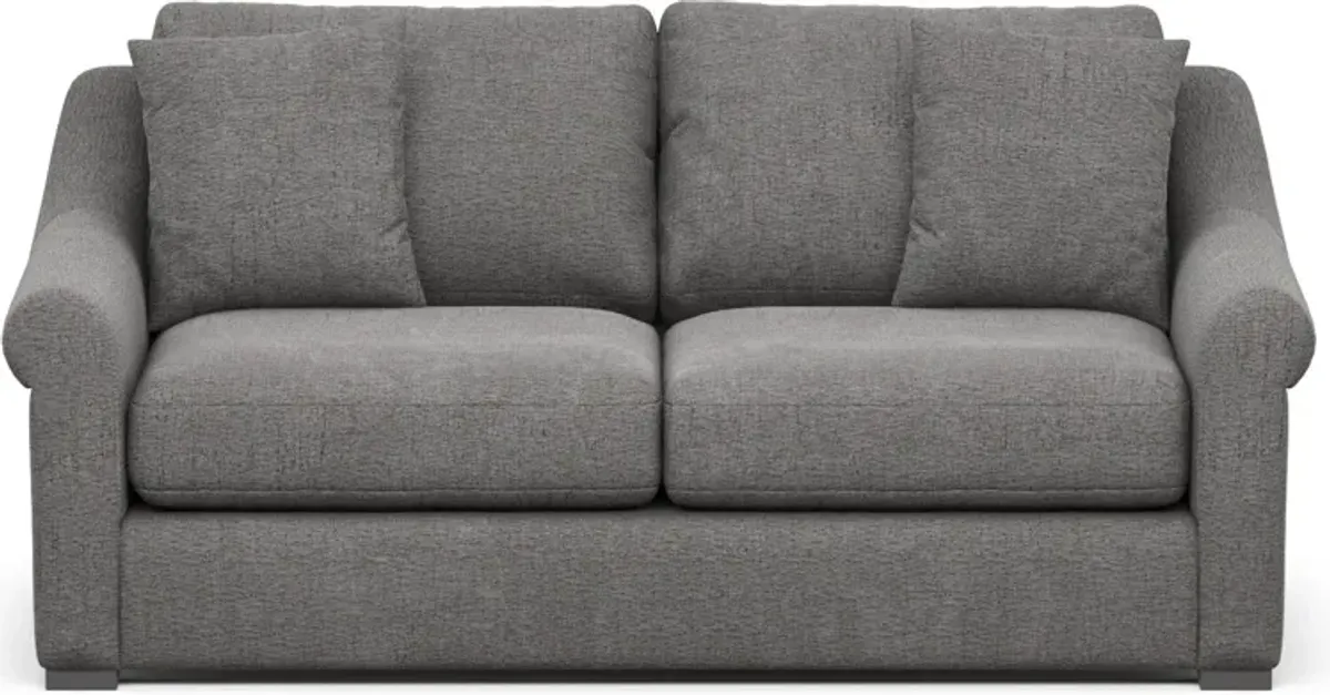 Bowery Foam Comfort 87" Sofa - Living Large Charcoal