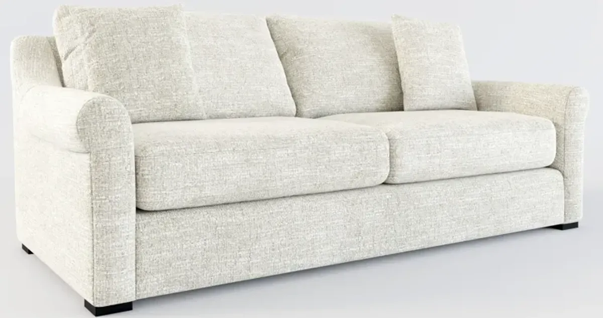 Bowery 87" Foam Comfort Sofa  - M Ivory