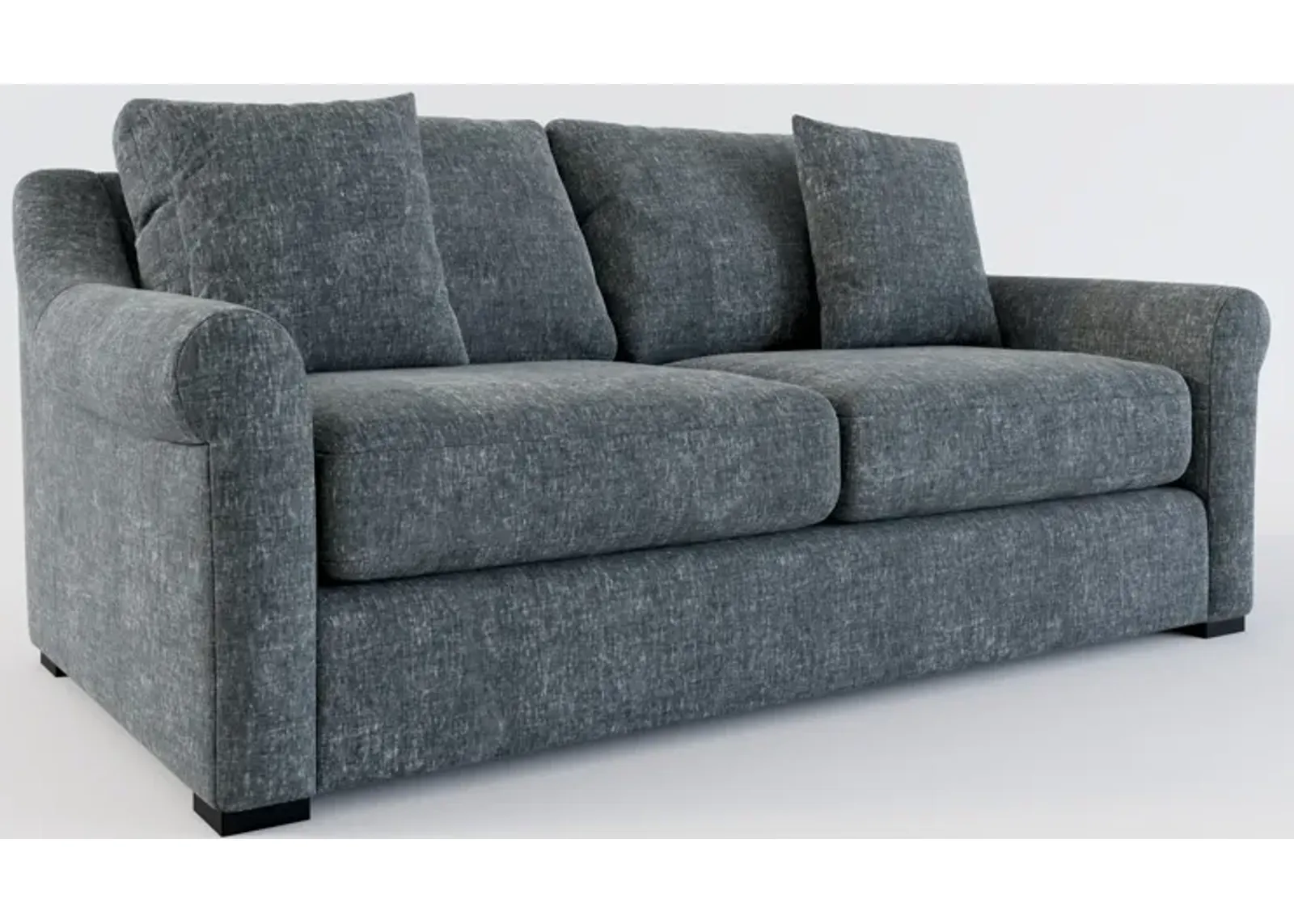 Bowery Foam Comfort 77" Sofa - Contessa Shadow