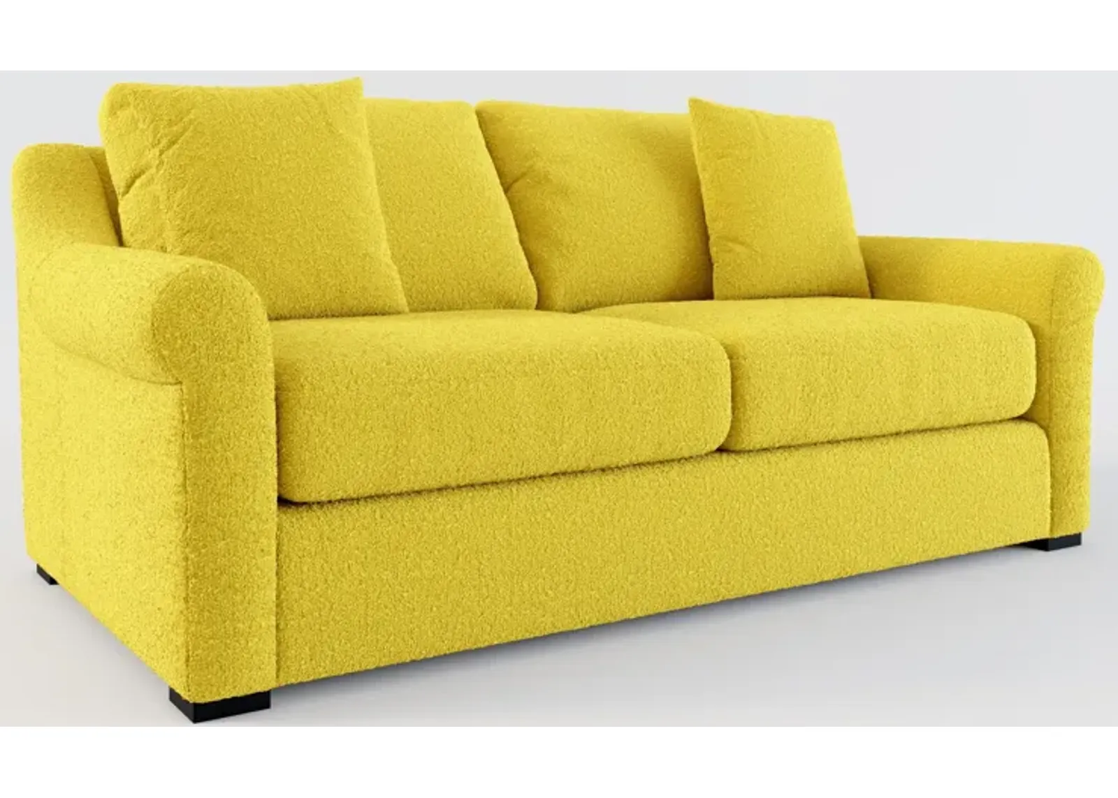 Bowery Foam Comfort 77" Sofa - Bloke Goldenrod