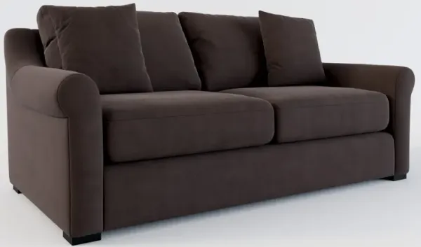 Bowery Foam Comfort 77" Sofa - Merrimac Dark Brown
