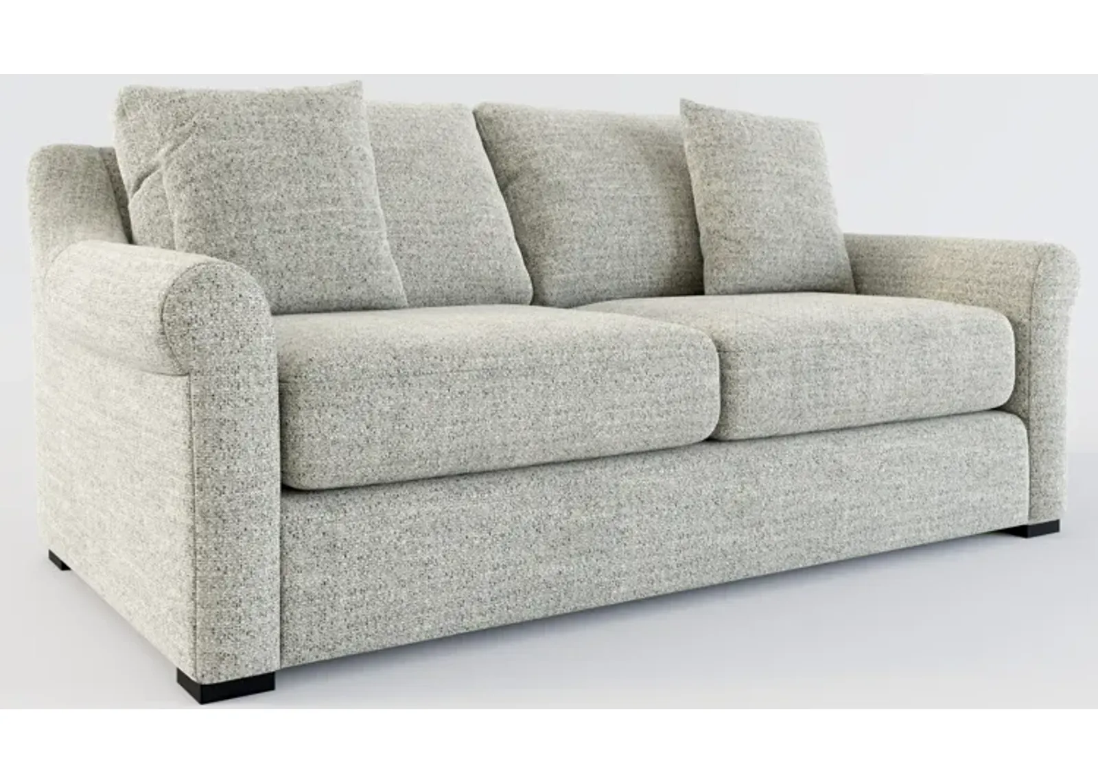 Bowery Foam Comfort 77" Sofa - Pandora Pepper