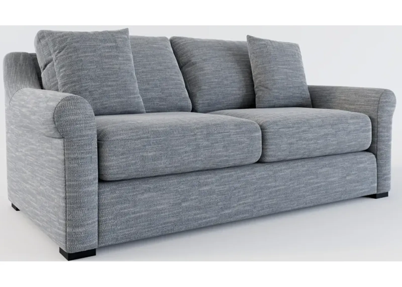 Bowery Foam Comfort 77" Sofa - Dudley Indigo