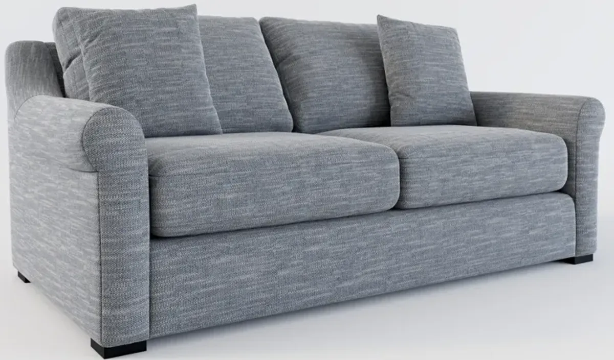 Bowery Foam Comfort 77" Sofa - Dudley Indigo