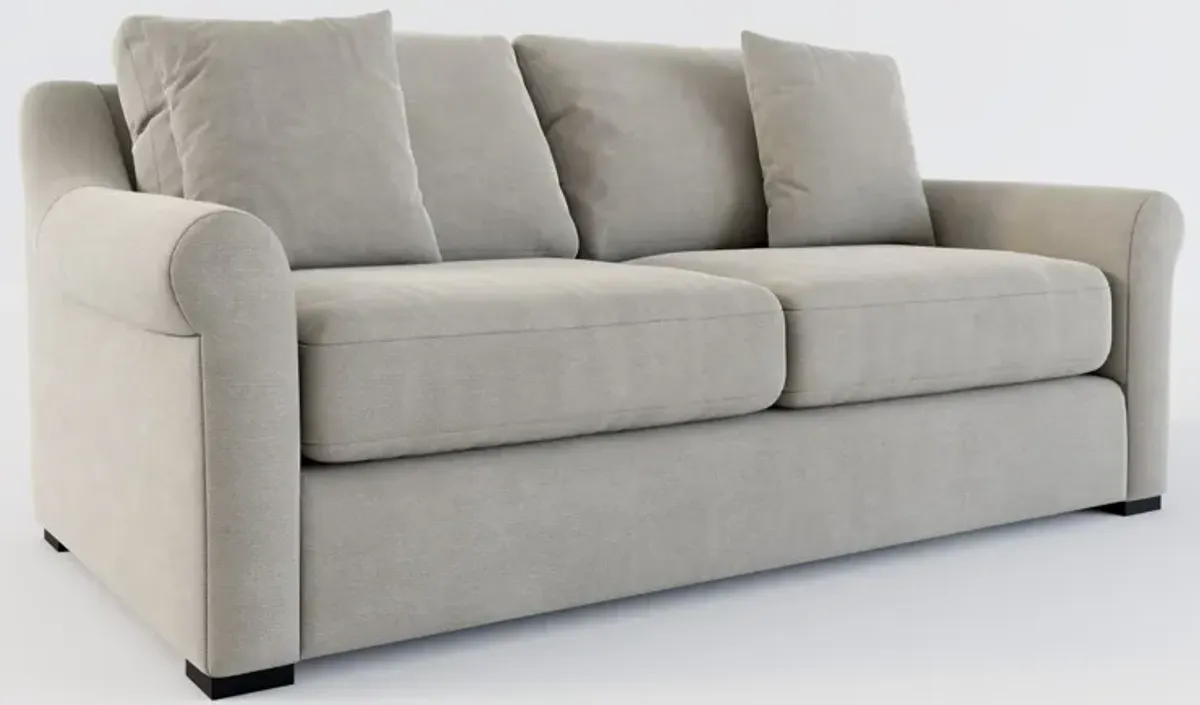 Bowery Foam Comfort 77" Sofa - Abington Fog