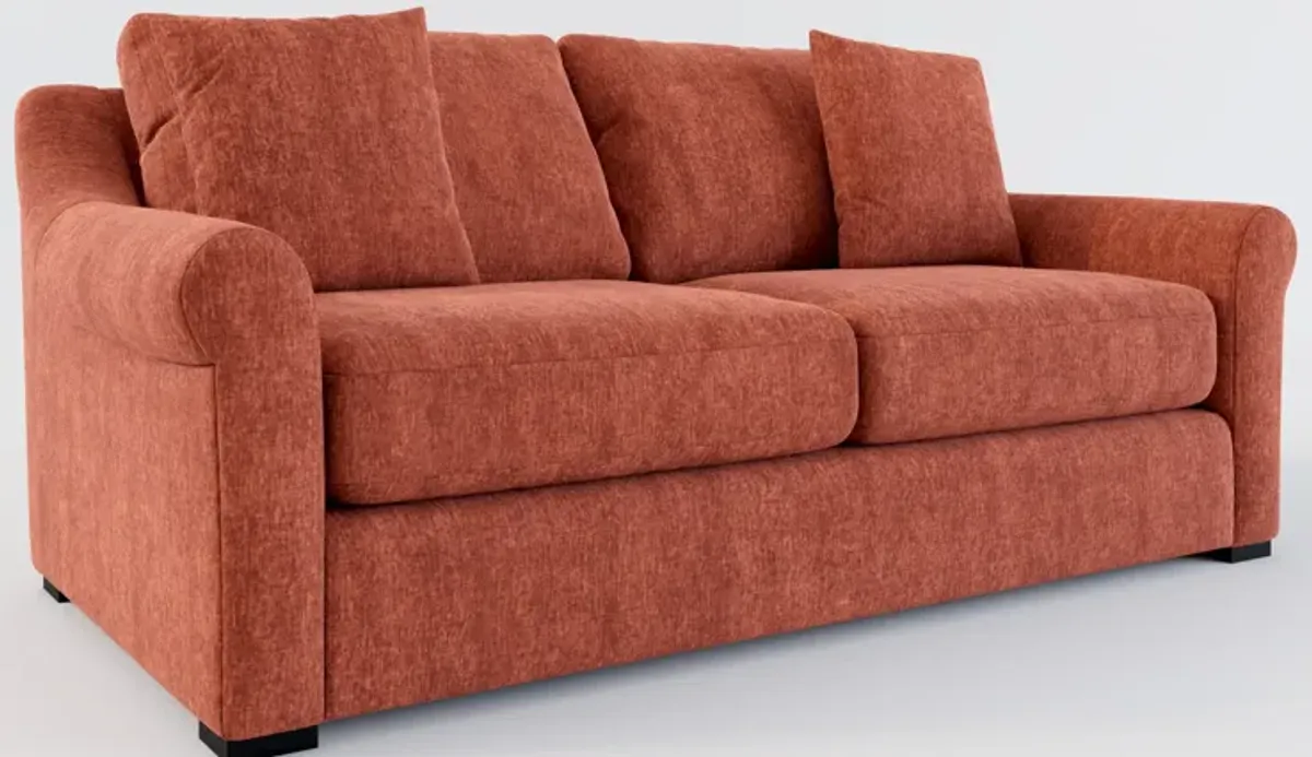 Bowery Foam Comfort 77" Sofa - Contessa Paprika