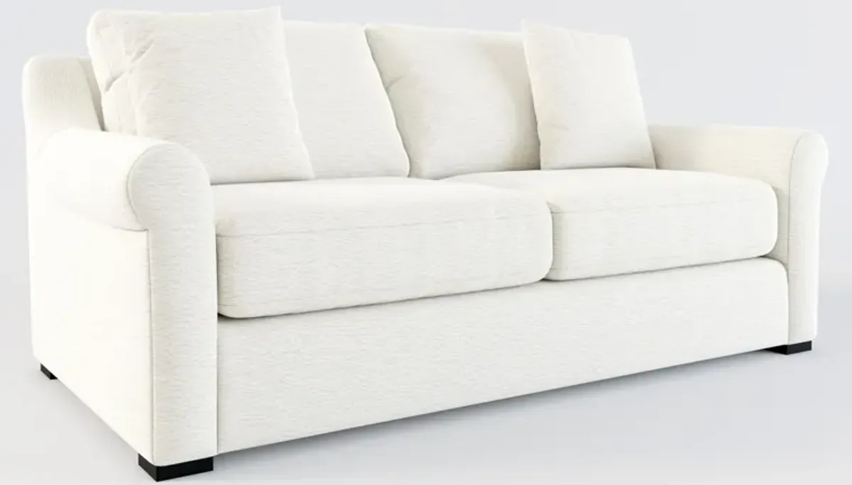 Bowery Foam Comfort 77" Sofa - Living Large White