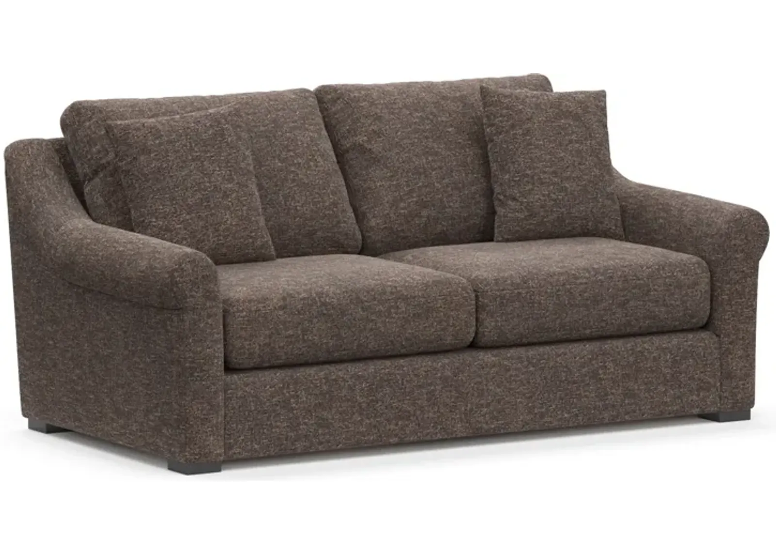 Bowery 77" Foam Comfort Sofa  - M Walnut