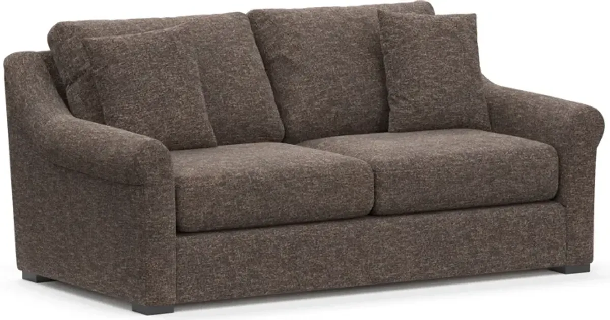 Bowery 77" Foam Comfort Sofa  - M Walnut