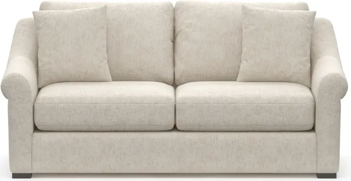 Bowery 77"Foam Comfort Sofa  - M Ivory