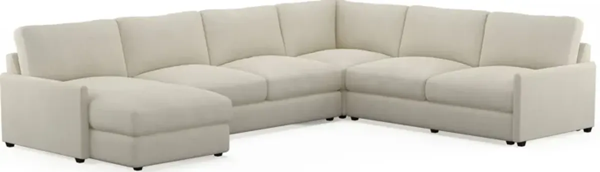 Jasper Hybrid Comfort 4-Piece Sectional with Left-Facing  Chaise - Laurent Beach