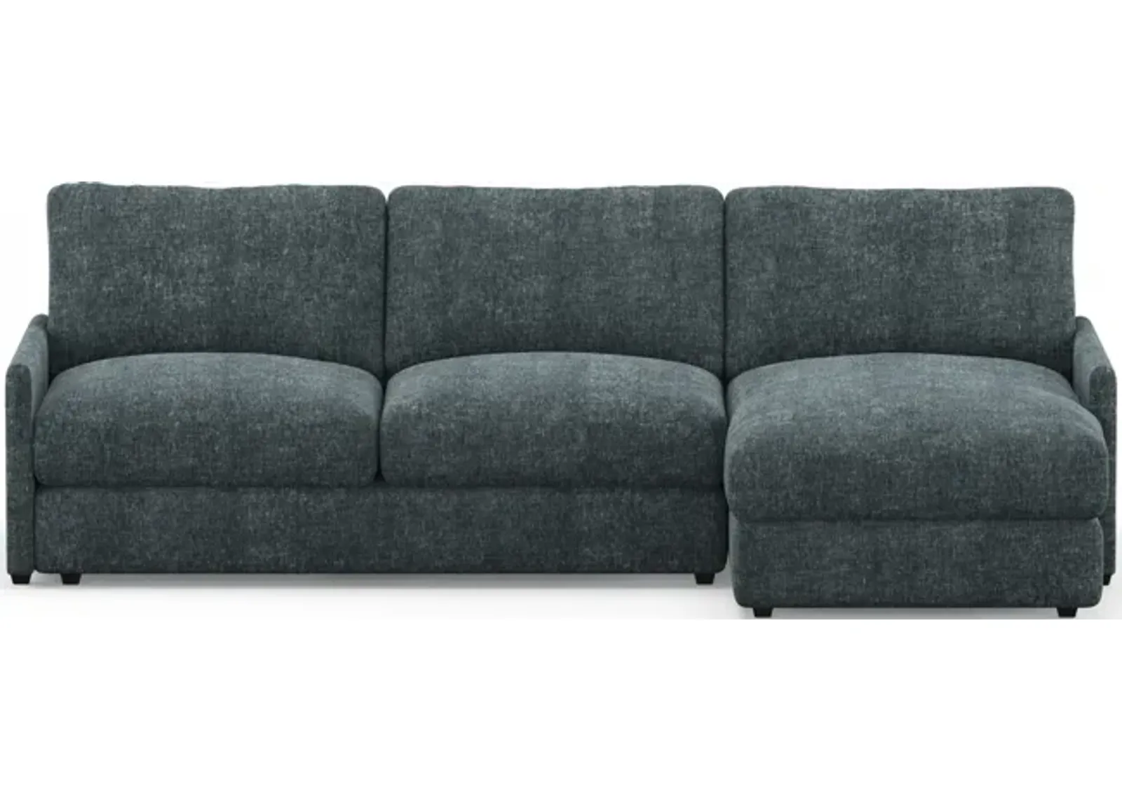 Jasper Foam Comfort 2-Piece Sectional with Right-Facing Chaise - Contessa Shadow