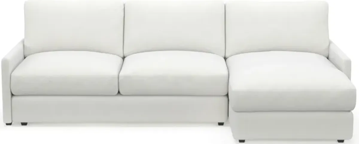 Jasper Foam Comfort 2-Piece Sectional with Right-Facing Chaise - Contessa Vanilla