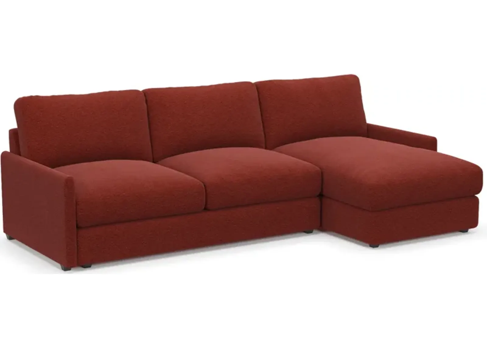 Jasper Foam Comfort 2-Piece Sectional with Right-Facing Chaise - Bloke Brick