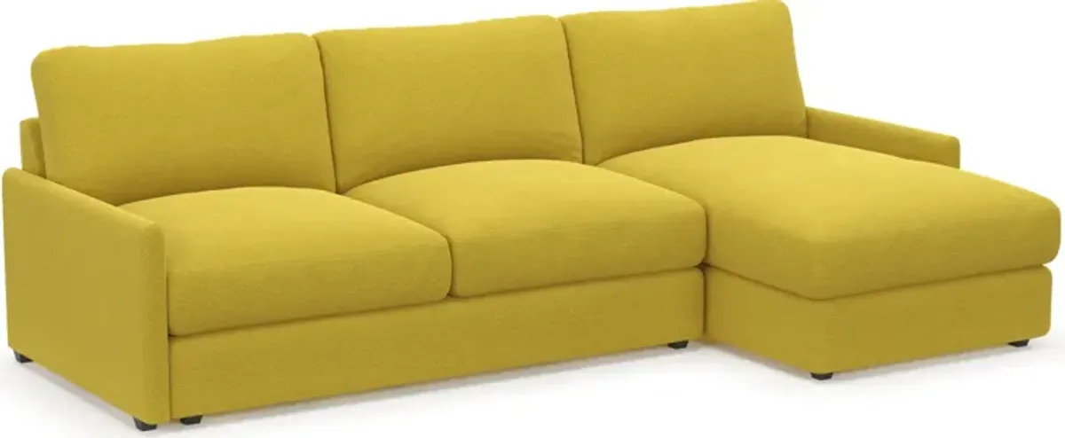 Jasper Foam Comfort 2-Piece Sectional with Right-Facing Chaise - Bloke Goldenrod